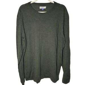 Artefact 100% Merino Wool Men's Olive Crewneck Sweater XL